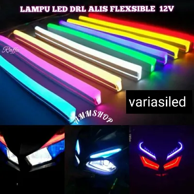 Led Alis Flexible DRL 12Volt 15Cm 30Cm 45Cm 60Cm Waterproof Variasi Motor Mobil