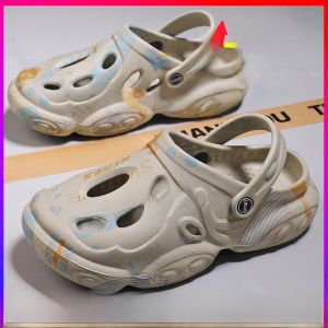 Lush Life Mens Summer Slippers Thick Bottom Breathable Anti-Odor Beach Shoes Slip-On Casual Flat Heel EVA Slippers