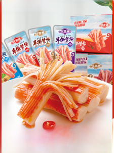 Hand-Torn Crab Stick Bar Instant Crab Flavor Seafood Snack Popular Online Small Snack Spicy Crackers YOHOSIYO Crab Series