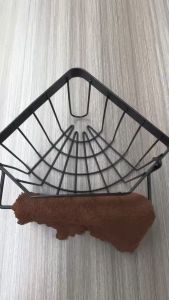 Kitchen Shelf Shelves Sink Corner Punch-free Triangular Drainer Rack Storage Black/Grey Organiser