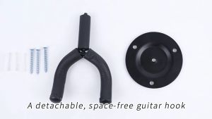 Universal Wall Mount Guitar Stand Holder Guitar Display Hangers Racks Bass Bracket With Cushioned Arms Guitar Parts