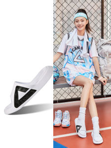 Peak Tatexi 2025 New Slippers Mens Shock Absorption Anti-slip Thick Bottom Sports Slippers Dormitory Casual Cool Slippers Womens Style