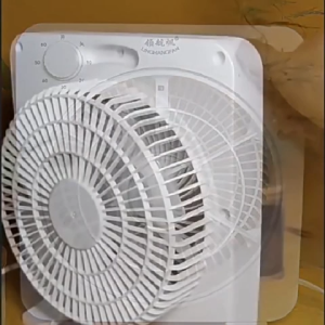 ลมเย็นสบาย LINGHANGFAN พัดลมตั้งโต๊ะ 2 ระดับความเร็ว ใบพัด 6 นิ้ว ใช้ในบ้าน-ออฟฟิศ