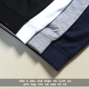 (Hoàn xu) Set 4 chiếc quần đùi nam thun cotton cao cấp Vinstore 4-MJ quần ngủ nam hàng VNXK không túi thoáng mát.