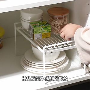 ชั้นวางบนเคาน์เตอร์ครัว ชั้นเก็บของหลายชั้น รับน้ำหนักได้ดี ชั้นวางอเนกประสงค์ กระจุกกระจิก