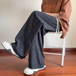 Quần Ống Rộng Mùa Hè Mỏng Thường Ngày Cho Nam 2025 Phong Cách Mới Thiết Kế Mỹ Rộng Rãi Thoải Mái Dài Thẳng