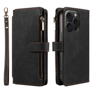 PU Leather Phone Case for IPhone 17Air  17 Pro Max 16 Pro Max 16e 15 14 13 12 11 Pro Max Plus  Flip Wallet Style Phone Cover