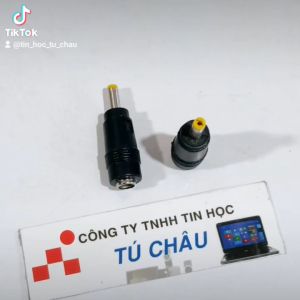 Đầu sạc Laptop: chuẩn 5.5mm X 2.1mm ra đầu số 4 (4.0mm X 1.7mm)