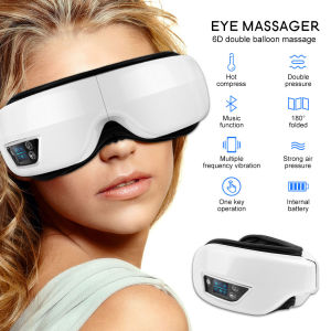 6D Smart Airbag Eye Massager Eye Care Instrumen Heating Bluetooth Music Relieves Fatigue And Dark Circles Sleep Mask