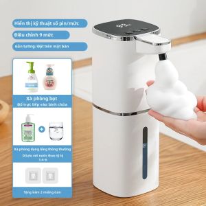 DODO MEKIA | Cảm Biến Tự Động Bình Đựng Xà Phòng Tạo Bọt Thiết Bị Rửa Tay 380Ml Di Động Phòng Tắm Chai Xà Phòng Nhựa Nhà Thông Minh Tinh
