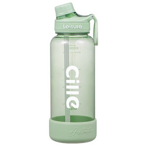 CILLE | Large Capacity Tritan Plastic Straw Water Bottle For School Use