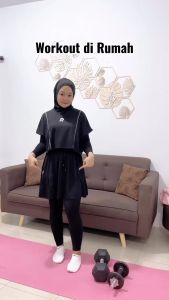 ALIYA ONLINE Rocella Hijab Xena Hijab Olahraga Musliman Praktis Elegan Bahan Dry-co Ukuran ALL SIZE Adem Nyaman Menyerap Keringat Bisa COD