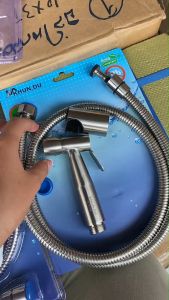 ชุดหัวฉีดชำระสแตนเลสอย่างดี หัวกลม ใช้งานคุ้มค่า ทนทาน