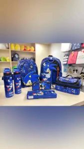 สมิเกิ้ล Set Sonic กระเป่าเป้ ถุงดินสอ กล่องข้าว bento ขวดน้ำ พร้อมส่งในไทย ของแท้