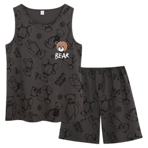 Bộ đồ ngủ bé trai MiiOW Cat Person vải cotton thấm hút mồ hôi thoáng khí