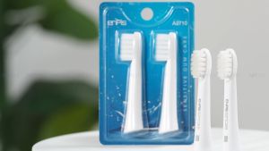 Set 2 Đầu Bàn Chải Thay Thế Dòng Bàn Chải Điện ENPIS SMART-BASIC Với Sợi Lông Dupont Mềm Mại Dễ Dàng Len Lõi Vào Từng Kẻ Răng