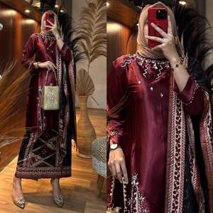 STELAN TUNIK MELAYU CARCING#BATIK TANAH LIAT#SELENDANG