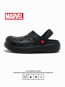 Marvel Mens Outdoor Anti-Slip Wear-Resistant Clog Shoes Beach Sandals Half Slippers Comfortable Breathable Foot Cover