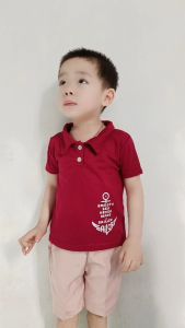 Dairoku - Steven Jangkar Maroon Setelan Baju Anak Laki Laki 1 2 3 4 5 tahun 6 12 Bulan Laki2 Toko Yuuky Korea Premium