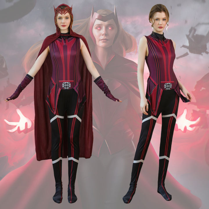Wanda Vision Crimson Witch cosplay costume Wanda Crimson Witch cosplay ...