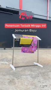Mall Perabot | Jemuran Handuk Stainless Portable Mobile Towel Rack Tempat Jemur Handuk Gantungan Kamar Mandi Rak Baju