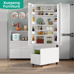 XUEPENG | Simple Japanese Style Portable Kitchen Storage Cabinet