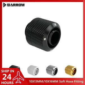 Barrow Soft Hose Fitting Used For 3/8ID*1/2"OD10x13mm 3/8"ID*5/8"OD10x16mm Tube Hand-Tightened Soft Pipe Connector