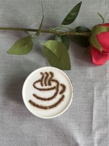 Customized Stainless Steel Milk Tea and Coffee Latte Art Mold Cake Spray Mold Print Mold Cut Out Pattern Dusting Powder Mold