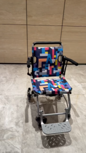 KANBEIO Ultra light folding travel wheelchair 5.22kg aluminum alloy pull rod portable chair