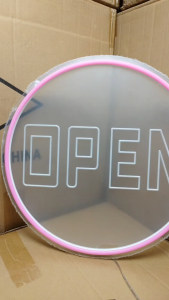 ป้ายไฟLED OPEN  ไฟตัวอักษร ป้ายไฟนีออน  แบบอะคริลิค