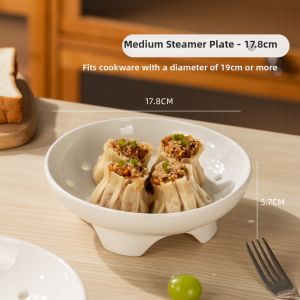 NEWAIR | High-Footed Microwave-Safe Round Steamer Tray