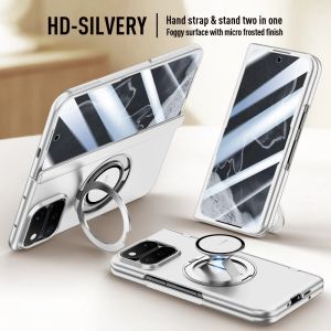 szhaiyu | Luxury Magnetic Case For Google Pixel 11 Pro Fold With Rotation Holder With HD Glass PC Strap Shockproof Folding Cover Fundas
