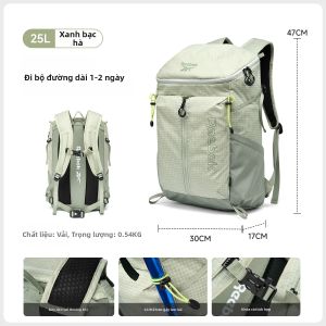 Reebok | Ba lô du lịch đi bộ đường dài dung tích lớn siêu nhẹ cho nam 25L