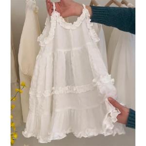 Lovely and Sweet Girls Strap Dress