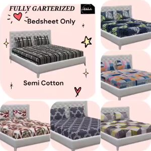 FULLY GARTERIZED BEDSHEET // POLY-SEMI COTTON // SKIN FRIENDLY AND AFFORDABLE