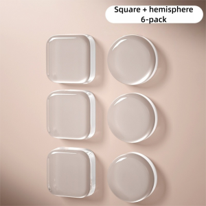 3 Piece Transparent Handle Collision Pad Wall Sticker Waterproof Noise-Proof Shockproof Adhesive Home Protective Pad