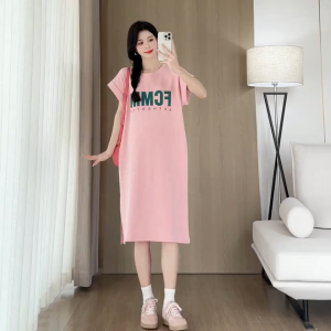 2025 Summer New Fashionable Western Style Casual Fashion Loose Pregnant Dress for Women