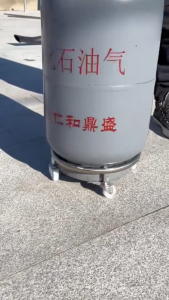 SOLIDHOME Gas Tank Rack With Wheels Moveable Rolling Tray landege Propane Cylinder Base Propane Tank Stand