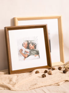 Square Photo Frame Wall Mounting Cross Embroidery Frame 33 38 45 Creative Calligraphy Chinese Painting Frame Customization Any Size