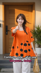 Stella Fashion Summer Middle -Age Women Blouse Plus size short sleeve Top Blouse