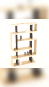 FREESHIP HCM - Kệ Sách Đứng Ziczac Gỗ MDF Tatana KS038 – có thiết kế theo yêu cầu khách hàng