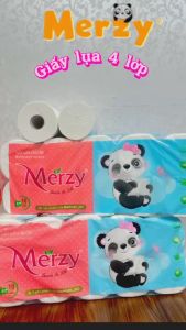 Giấy Vệ Sinh Merzy 15kg Mềm Mại Siêu Tiết Kiệm - 10 Cuộn 4 Lớp