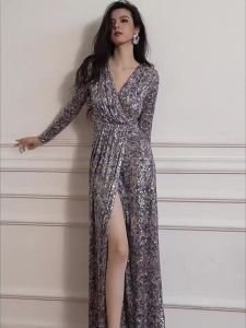 Sequins Romantic Wisteria Party Dress