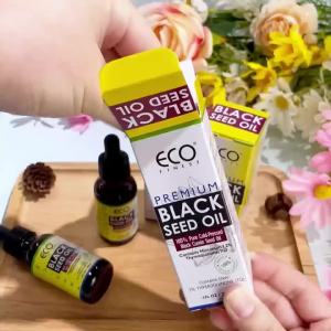 ECO finest-Black Cumin Seed Oil For Hair Growth Thicken Hair Cold Pressed Liquid Nourish Nail Skin Anti-oxidant Body Massage Oil