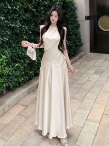 GUZILIAN | Elegant Satin Top Knot Design Womens Fashion Two-Piece Set High Waist A-Line Mini Skirt Slimming Summer Outfit Korean Style
