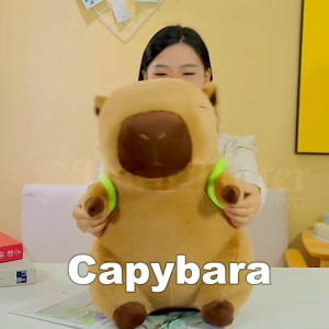 Capybara Keychain Plush Keychain Gift Plush Pendant Stuffed Toy Capybara Stuffed Animal Keychain Patung Comel Plushie