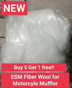 (5+1) ESM Fiber Wool  for Motorcycle Muffler (Buy 5 Get 1 Free)