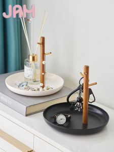 Branch Tray Living Room Entrance Key Hanger Sundries Desktop Cosmetic Storage Tray Portable Snack Fruit Tray/J027
