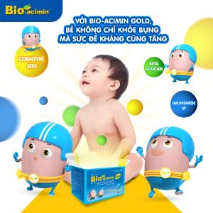 Combo 3 Cốm Vi Sinh Bio acimin Gold Hỗ Trợ Tiêu Hóa Kích Thích Ăn Ngon Cho Trẻ Em Người Lớn Giúp Tăng Sức Đề Kháng Bổ Sung Vi Chất Và Các Amin Thiết Yếu Hộp 30 Gói