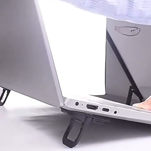 2PCS Mini Foldable Laptop Stand Computer Keyboard Holder Self-Adhesive Invisible Keyboard Riser